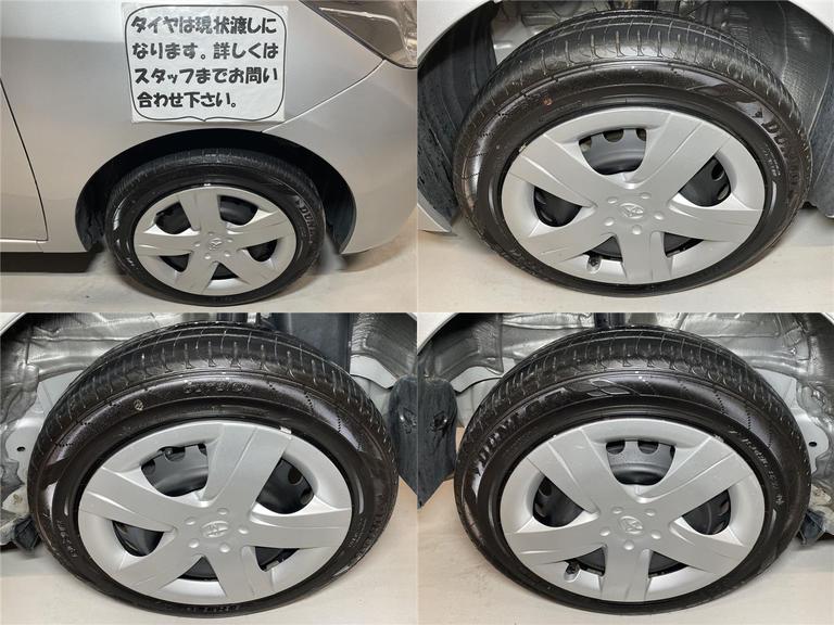 タイヤは現状渡しになります。詳しくはスタッフまでお問い合わせ下さい。
